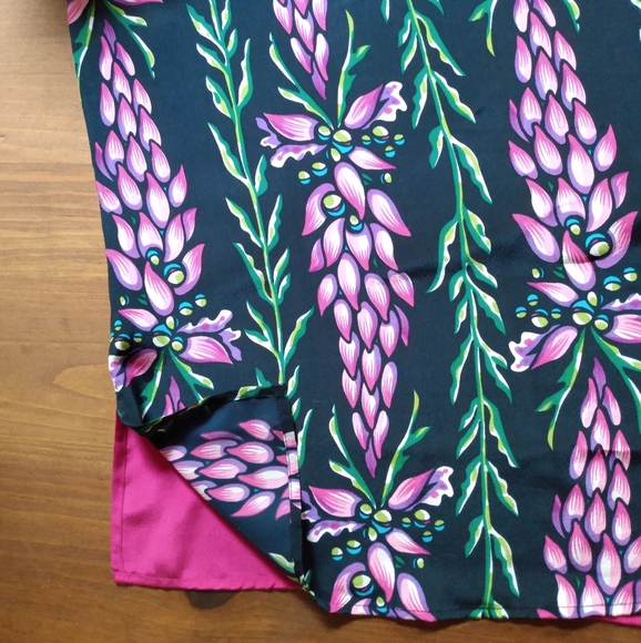 Bob Mackie Silk Tropical Print Twinset - Picture 4 of 12